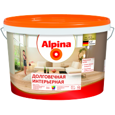 Краска ВД-АК Alpina Долговечная интерьерная База1, белая, 10л/15кг, Беларусь