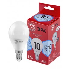 Лампочка светодиодная ЭРА RED LINE LED P45-10W-840-E14 R E14 10Вт шар нейтральная белая Китай