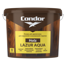 Лазурь ВД-АК Condor водно-дисперсионная акриловая Holz Lazur Aqua белый 0,9 кг, Беларусь