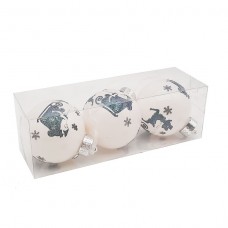 Елочное украшение «ШАР» (набор 3 шт.) KF22-2028, Китай