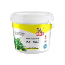 Эмаль акриловая Olecolor матовая белый (1 кг), Россия