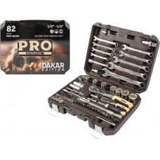 Набор головок и ключей PRO STARTUL DAKAR 82пр. 1/4",1/2" PRO-082DK, Китай