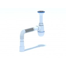 Сифон Ани 1 1/2"* 40 с гибкой трубой 40х40/50 C0515, Россия