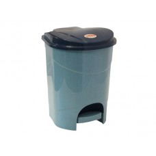 Контейнер для мусора с педалью 11л (голубой мрамор), арт.М2891, РФ