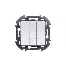 Выключатель Legrand Inspiria трехклавишный (белый), Россия