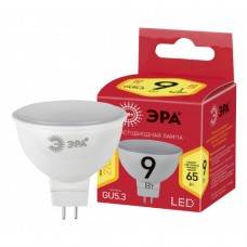 Лампа светодиодная ЭРА RED LINE LED MR16-9W-827-GU5.3 R GU5.3 9Вт софит теплый белый свет, Китай