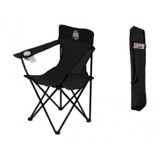 Кресло ARIZONE складное кемпинговое с держателем для бутылок + чехол, чёрное, серия Coyote арт.42-808000, Китай