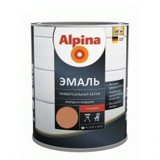 Эмаль алкидн. Alpina Эмаль универсальная глянцевая, цветная, шоколадный 0,75л/0,79кг, РБ