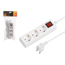 Удлинитель Юпитер 3м 3 роз., 3,5кВт, с/з, выкл, ПВС 3х1,5 JP8105-20, Китай Удлинитель Юпитер 3м 3 роз., 3,5кВт, с/з, выкл, ПВС 3х1,5 JP8105-20, Китай