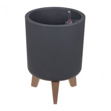 Кашпо ФЛОРИАН высокое D250мм 11л с автополивом - Графитовый, Россия