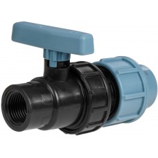 Кран шаровый ПЭ 20 х 1/2" вн., AV Engineering, арт.AVE1332012F, Китай