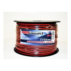 Кабель Proconnect акустический красно-черный 2х0,75мм 100м, Китай