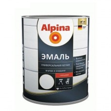 Эмаль алкидн. Alpina Эмаль универсальная глянцевая, цветная, серый 0,75л/0,87кг, РБ