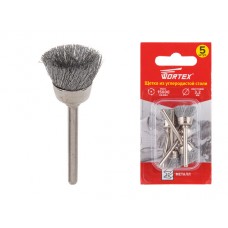 Щетка из углеродистой стали 16 мм WORTEX, арт.ETBS3216018, Китай