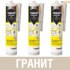 Герметик Vetonit comfort sil силиконовый 12 гранит 280 мл 1027422, Россия