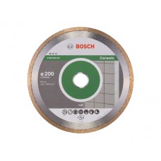 Алмазный круг BOSCH STANDARD FOR CERAMIC 200х25.4 мм по керамике сплошн., арт.2608602537, Китай