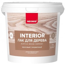 Лак для дерева NEOMID INTERIOR, акриловый, 1 л, Россия