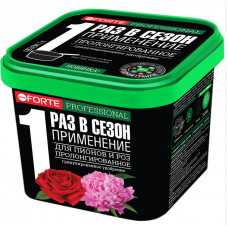 Удобрение Bona Forte гранулированное пролонгированное Для пионов и роз с кремнием, ведро 1 л, РФ