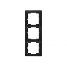 Рамка Mutlusan 3-ая вертикальная черная, DARIA, арт.2120 800 2384, Турция