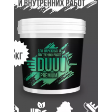 Краска ВД-АК для наружных и внутренних работ DUU PREMIUM ведро 1,5кг, Беларусь