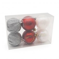 Елочное украшение «Шар ассорти шик» (набор 6 шт.) ST-23650, Китай