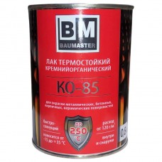 Лак BAUMASTER КО-85 до 250°С матовый 0,8 кг, РФ