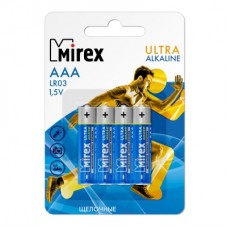 Комплект батареек MIREX ULTRA ALKALINE LR03 AAА B4, Китай