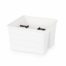 Кашпо на перила 290х290х200мм малое (белый) М8913, Россия