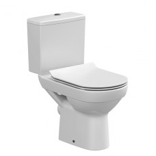 Унитаз-компакт Cersanit CITY NEW CLEAN ON 011 3/5л дюр.slim,lift e-off,ниж.п.в.белый, РФ