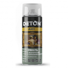 Эмаль акриловая DETON ART, серебро, 520 мл, аэрозоль, Россия