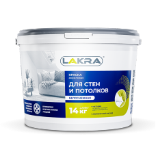 Краска акриловая для стен и потолков Лакра белоснежная 3кг 8306467, Россия
