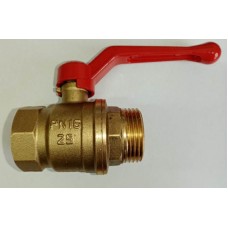 Кран шаровой Valfex латунный PREMIUM для ВОДЫ 11Б27фт1М ВР/НР ручка-рычаг,  3/4", РФ