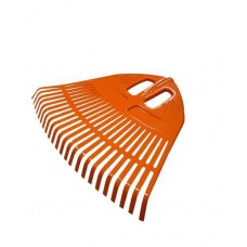 Грабли веерные Инструм-Агро пластмассовые "Гардения" 23 зуба 500мм, оранжевые, РФ