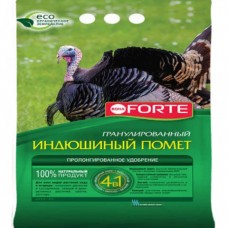 Bona Forte Удобрение гранулированное обогащенное Индюшиный помет, пакет 2 кг, РФ