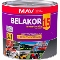 Грунт-эмаль BELAKOR 15 быстросохн RAL 9004 (чёрный) матовый  2,4л (2 кг), РБ