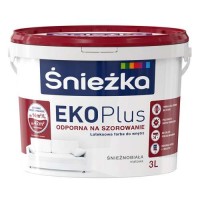 Краска EKO plus 3л белая SNIEZKA, Польша