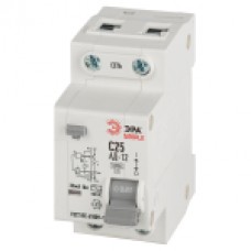 Авт. выкл. диф. тока ЭРА D12E2C25AC30 SIMPLE 4,5кА АД-12 электронное 1P+N С25 30мА тип АС, Кит