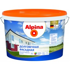 Краска ВД-АК Alpina Долговечная фасадная База 1, белая, 2,5 л / 3,9 кг, РБ
