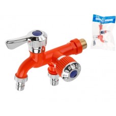Кран пластиковый садовый 1/2" нар., AV Engineering, арт.AVZAP-P18, Китай