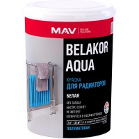 Краска BELAKOR AQUA Для радиаторов белая п/гл  0,5л (0,5кг), РБ
