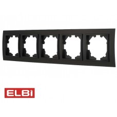 Рамка EL-BI 5-я Zena чёрный матовый 500-014800-250, Турция