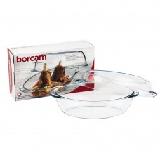 Кастрюля Borcam 1,7 л, с крышкой 2,5 л, овальная 59052 1017155, Турция