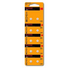 Батарейка Kodak МАХ AG12 (386) LR1142, LR43 [KAG12-10] Button Cell (100/1000/70000), Китай