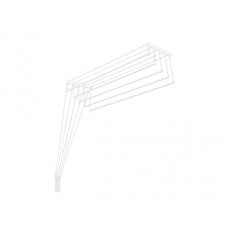 Сушилка для белья PERFECTO LINEA потолочная стальная 1,4 м, 5 стержней, белая, арт.36-002141, Беларусь