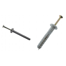 Дюбель быстрого монтажа с гвоздевым шурупом, грибов. 6х40, п/п, в пласт. контейнере (упак/50шт), РБ